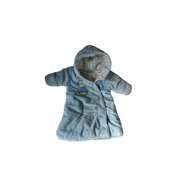 Carter's Child of Mine 0-3 mt blue Pram coat - Picture 1 of 4
